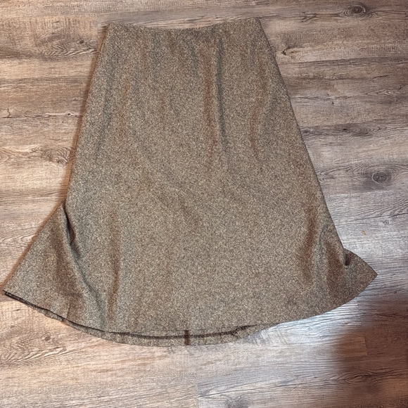 Josephine Chaus Two Piece 1 button fully lined skirt and jacket brown tweed suit - Picture 8 of 13